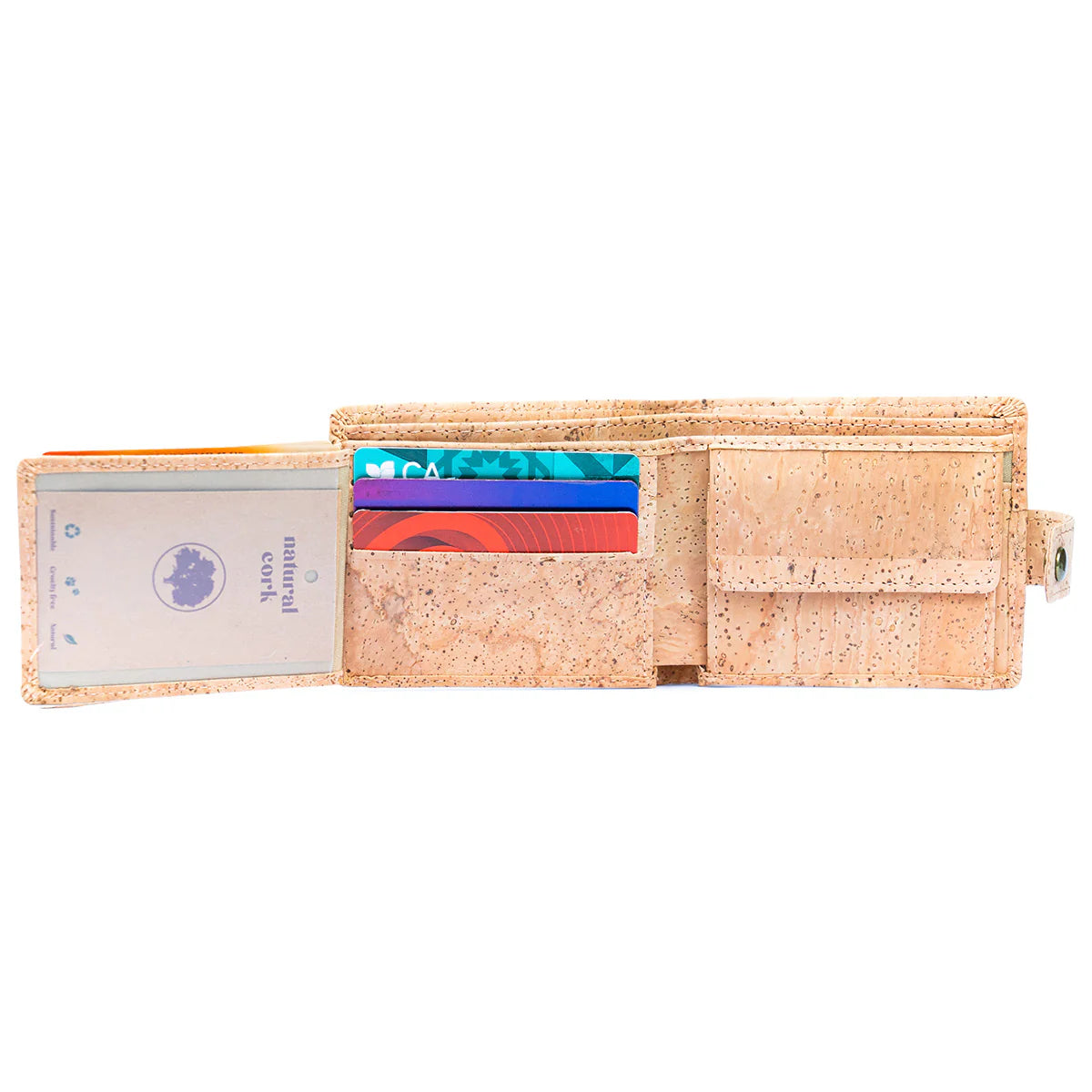 Sleek Bifold Portemonnaie "Noctis" - natur