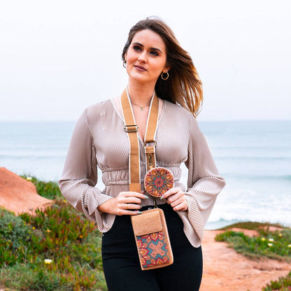 Kork Handytasche Mandala