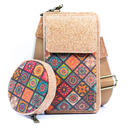 Kork Handytasche Mandala