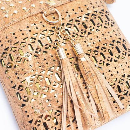 Kork-Umhaengetasche-golden-akzente-franseln mit gold