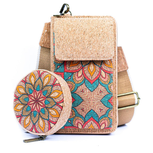 Kork Handytasche Mandala