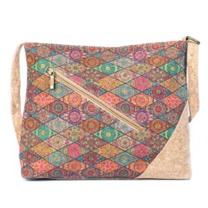 Zephira – Bunt | Handtasche aus Kork für Damen - Mandala