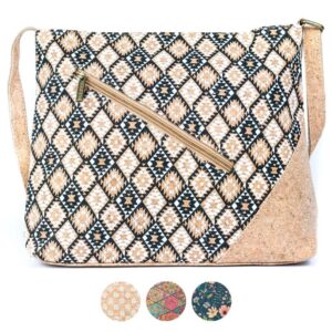 Zephira – Bunt | Handtasche aus Kork für Damen
