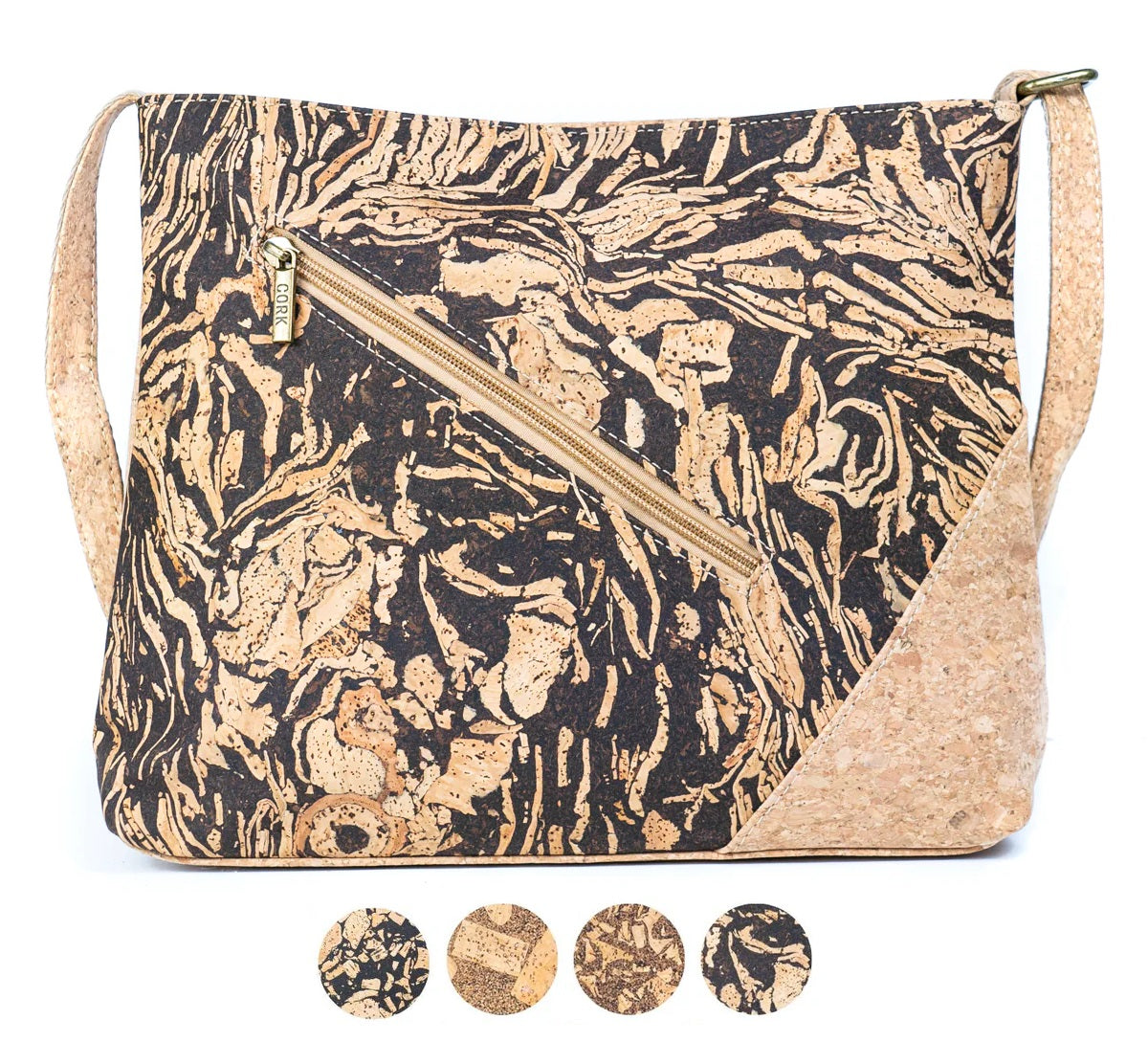 Zephira – Natur | Handtasche aus Kork für Damen