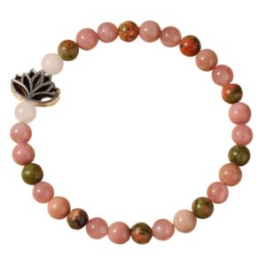 Lotus – Armband | Elastisches Perlenarmband
