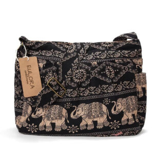 Naira – Kleine Boho Umhängetasche mit Elefant