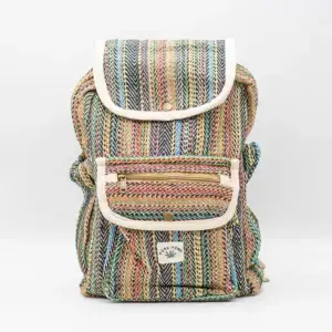 Hanf Rucksack in verschiedenen Farben im nachhaltigen Boho Stil